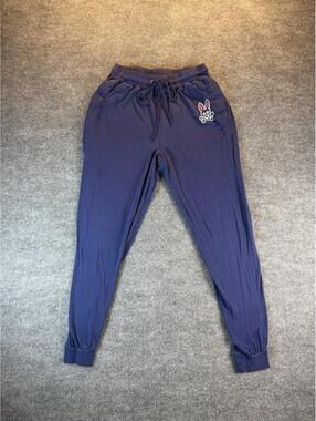 Psycho Bunny Navy Sweatpants Jogger Lounge Pants Medium - Loungewear, Comfort